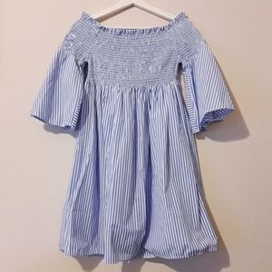 Nap Dress, Smocked, Off Shoulder